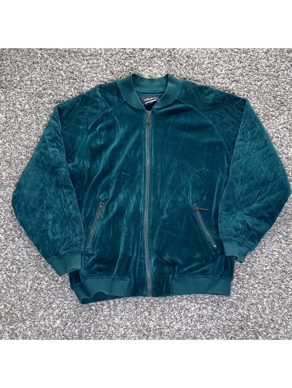Very Cool Vintage Catalina Velour Quilted Jacket